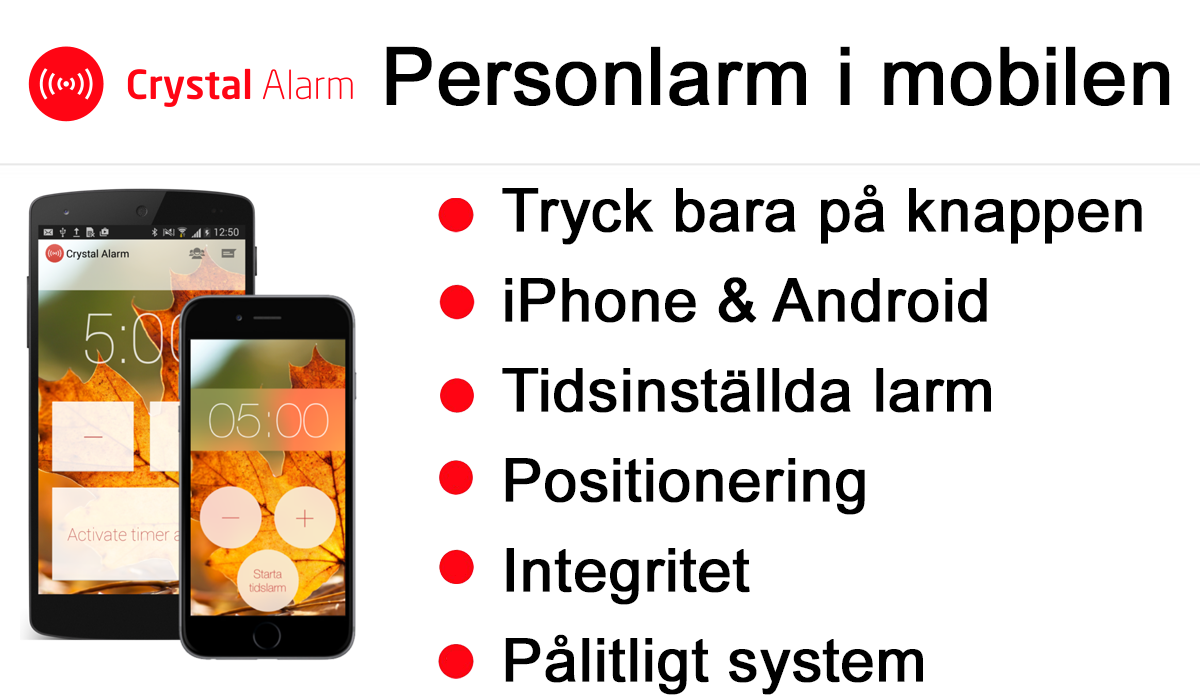 Personlarm i mobilen